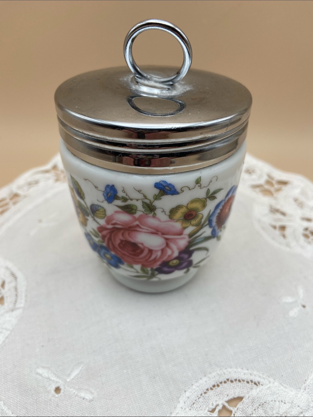 Royal Worcester Bournemouth Spray Egg Coddler - King Size - READ - Picture 12 of 12